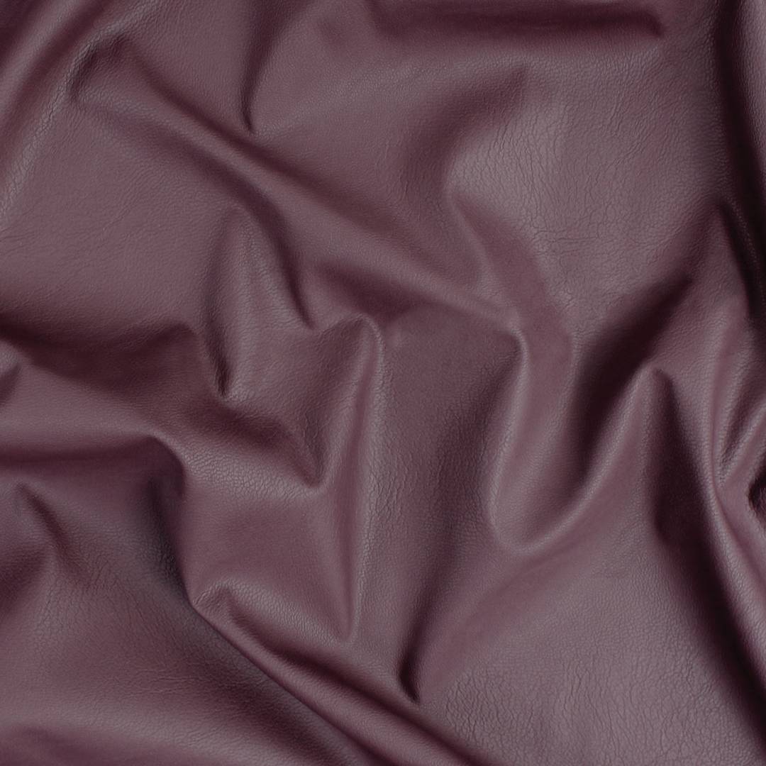 Open in modal - Camelot Solid Faux Leather - Burgundy, 55" x 15 yds, wrinkled