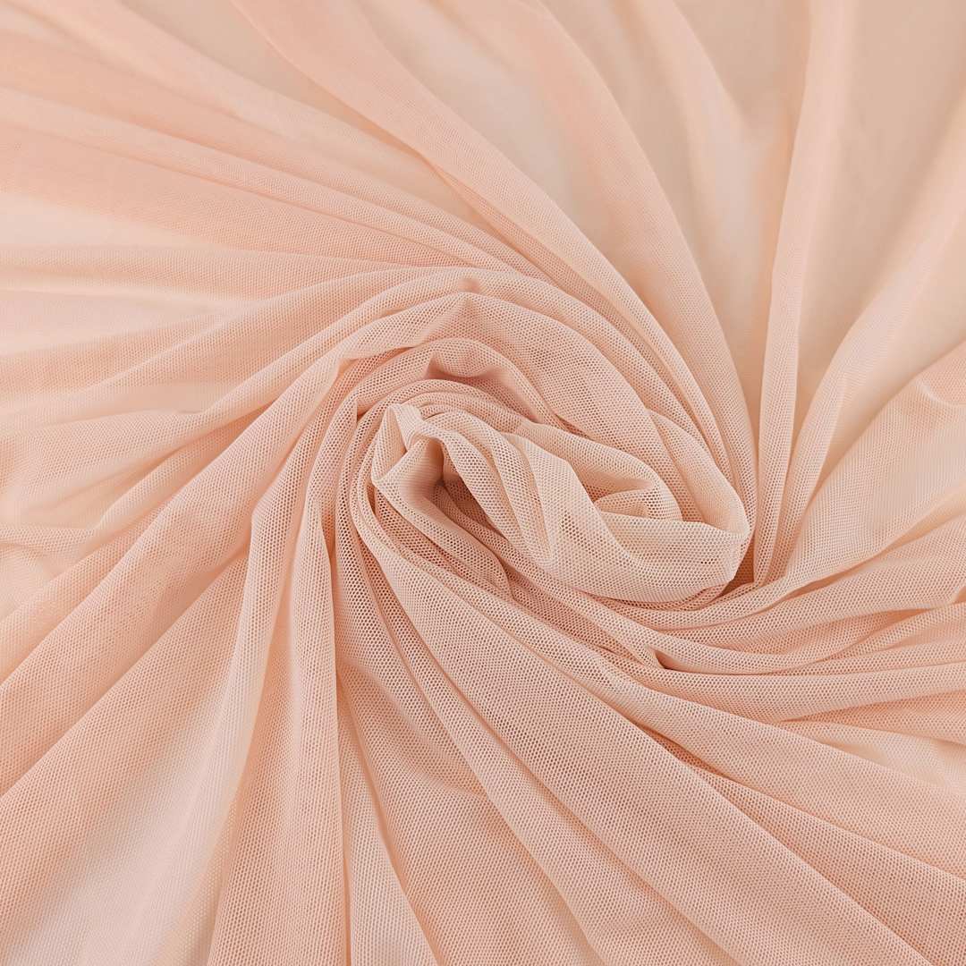 Open in modal - Camelot Solid Mesh - Blush, 57" x 15 yds, rolled up