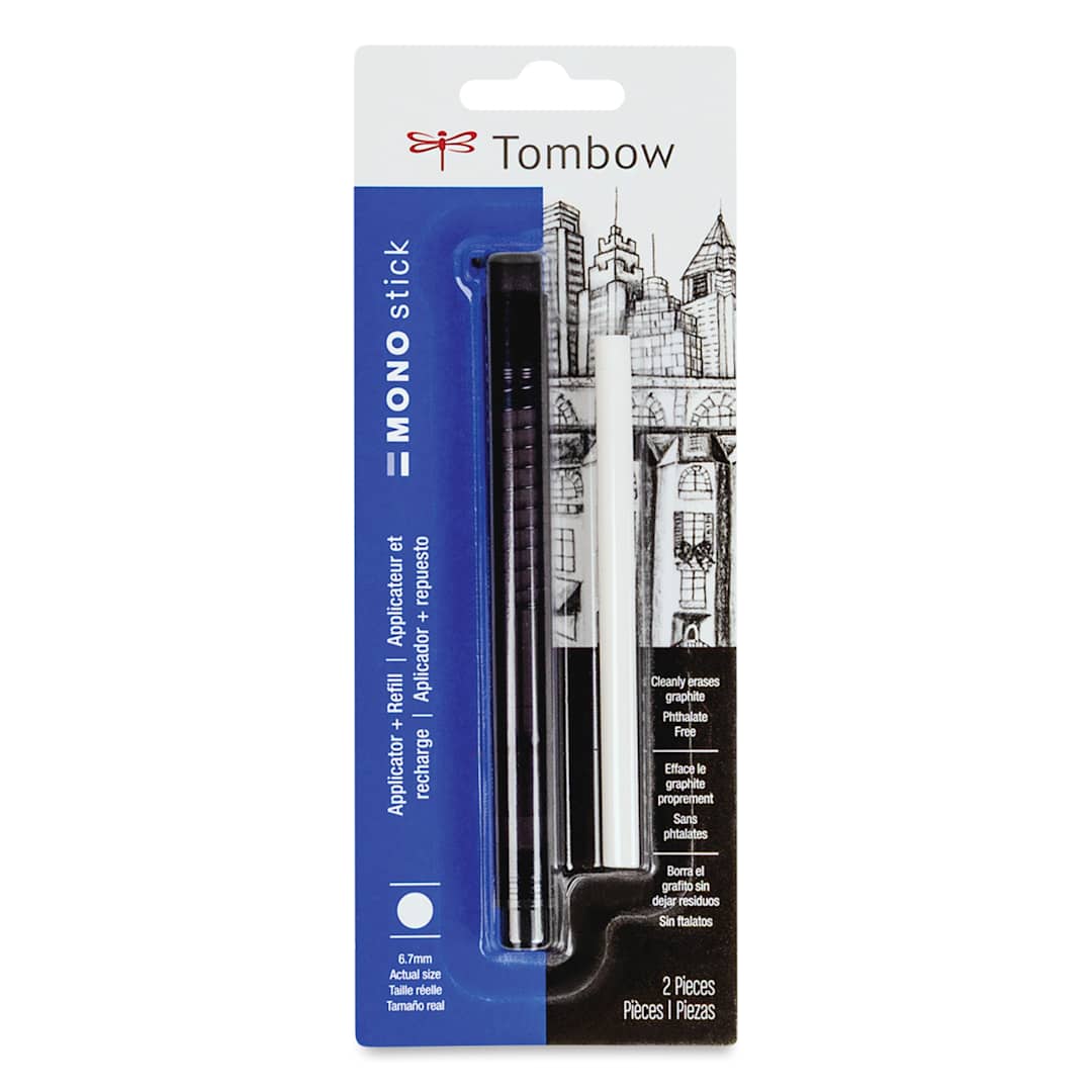 Open in modal - Tombow Mono Stick Eraser Combo Pack, front of packaging