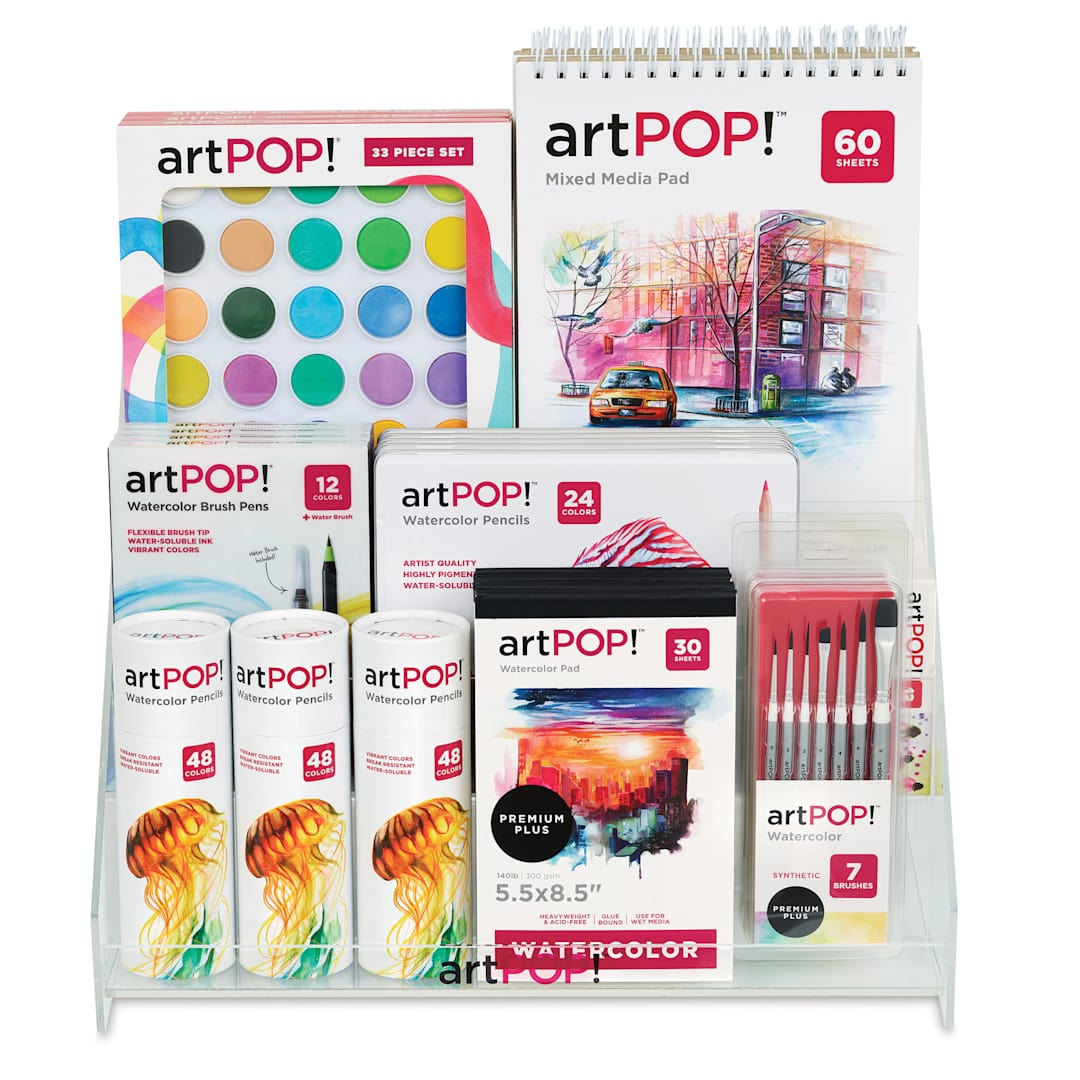 Open in modal - artPOP! Watercolor Sets and Countertop Display, front of display