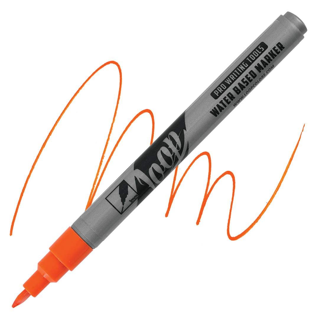 Open in modal - Loop Water-Based Acrylic Marker - Tilburg, 1 mm marker and swatch