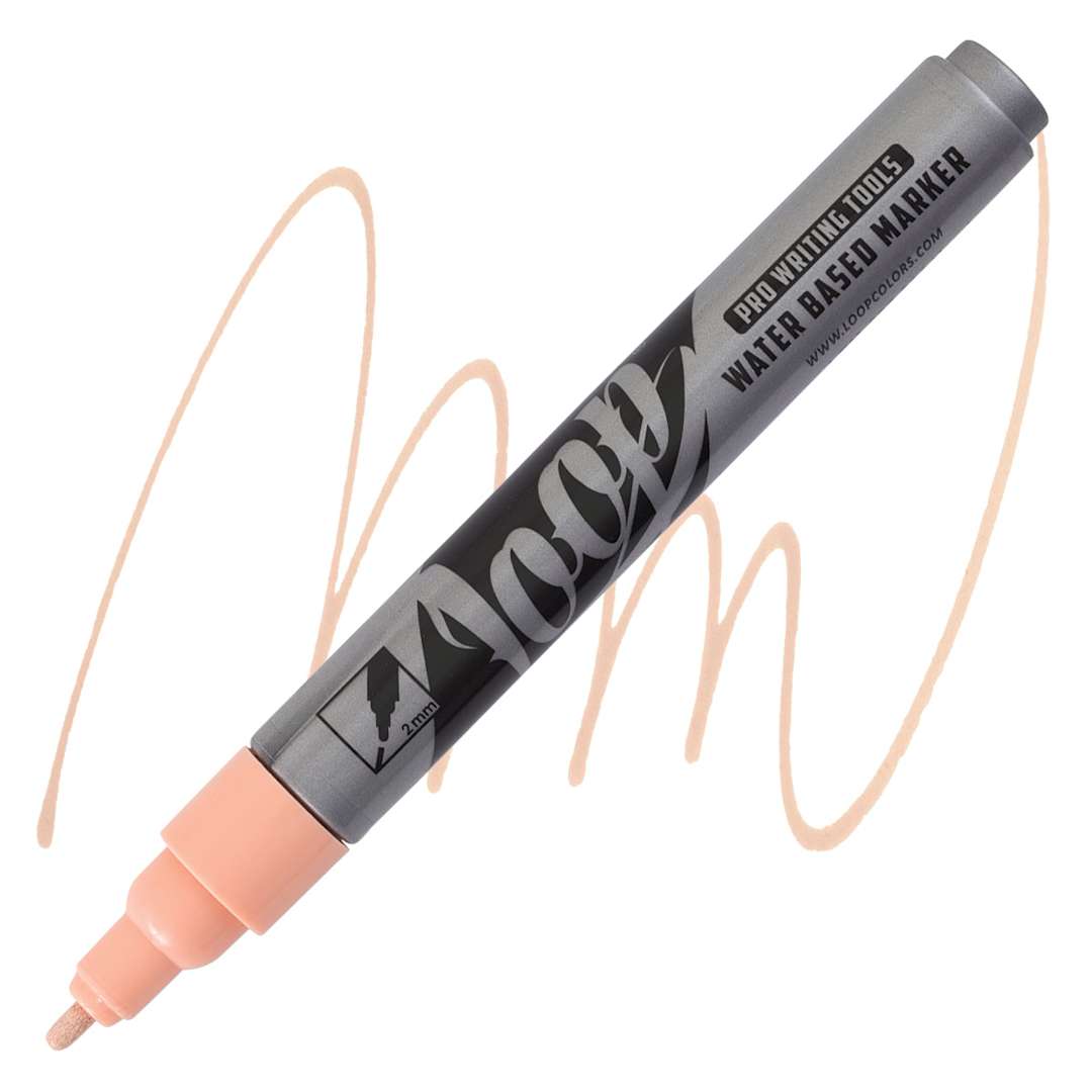 Open in modal - Loop Water-Based Acrylic Marker - Hamburg, 2 mm marker and swatch