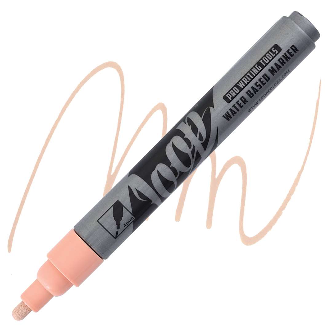 Open in modal - Loop Water-Based Acrylic Marker - Hamburg, 4 mm marker and swatch