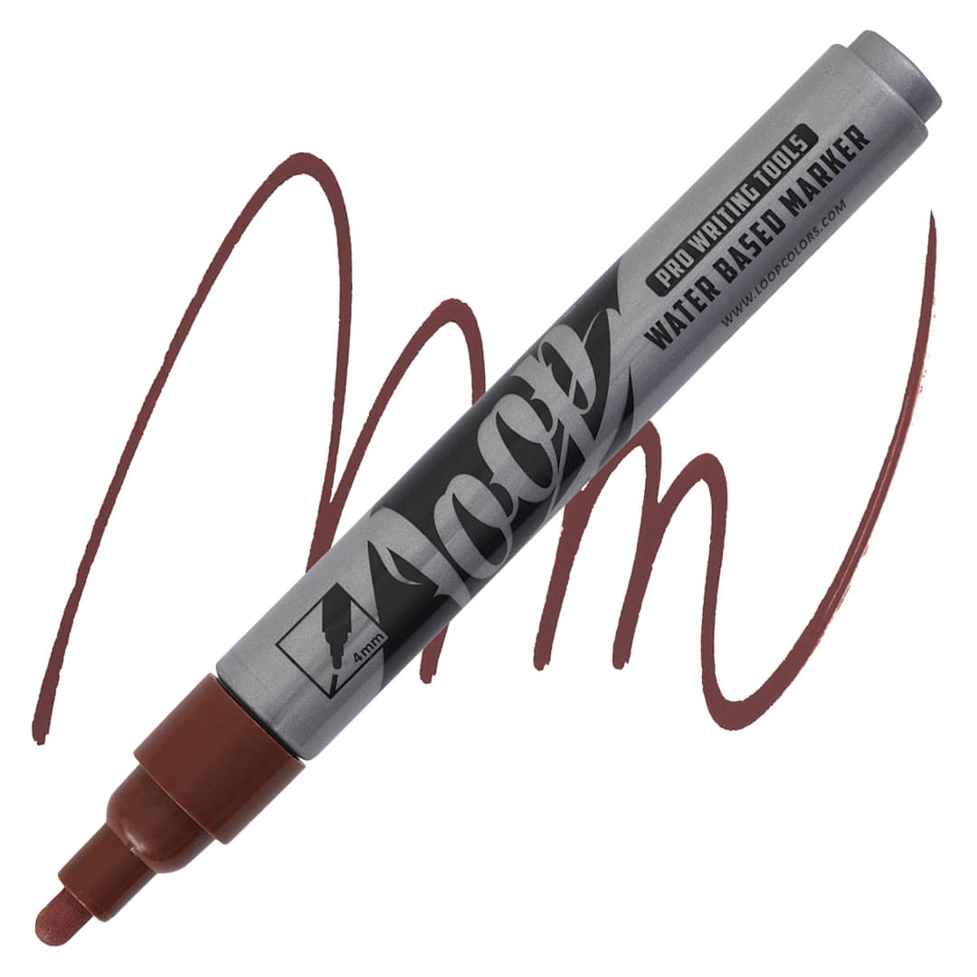 Open in modal - Loop Water-Based Acrylic Marker - Mainz, 4 mm marker and swatch