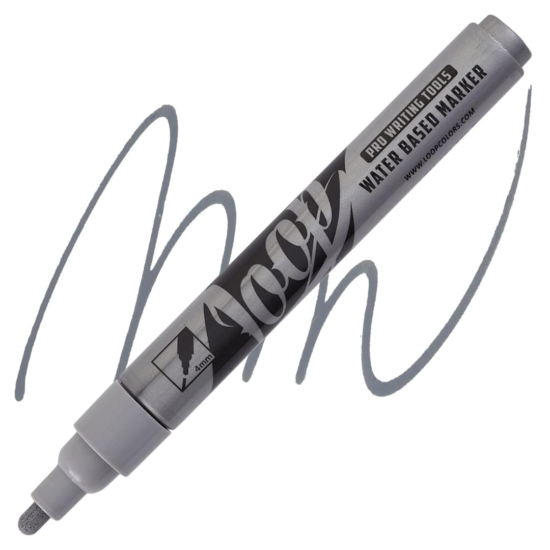 Open in modal - Loop Water-Based Acrylic Marker - Tampa, 4 mm marker and swatch