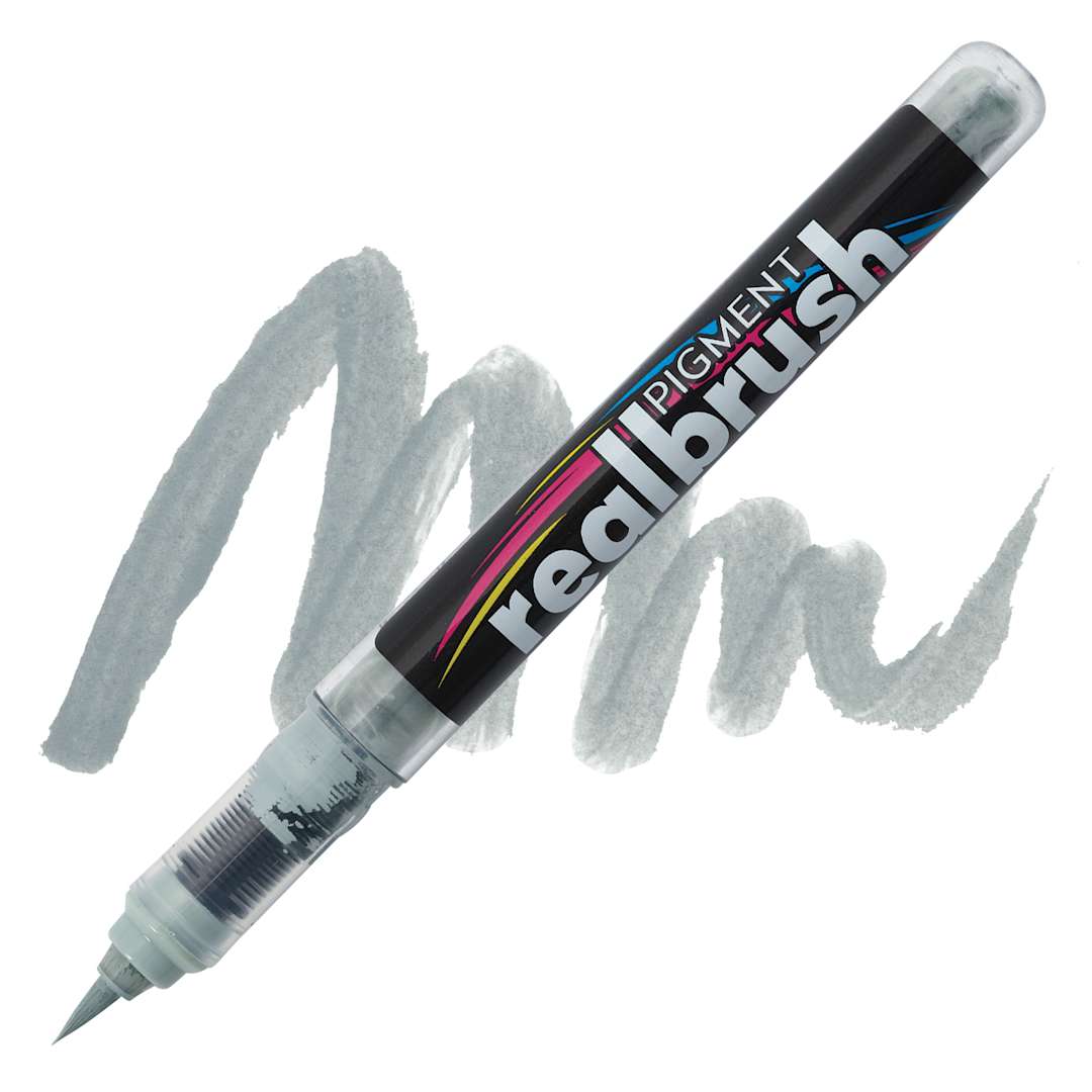 Open in modal - Karin Realbrush Pigment Marker - Neutral Grey 1, swatch and marker