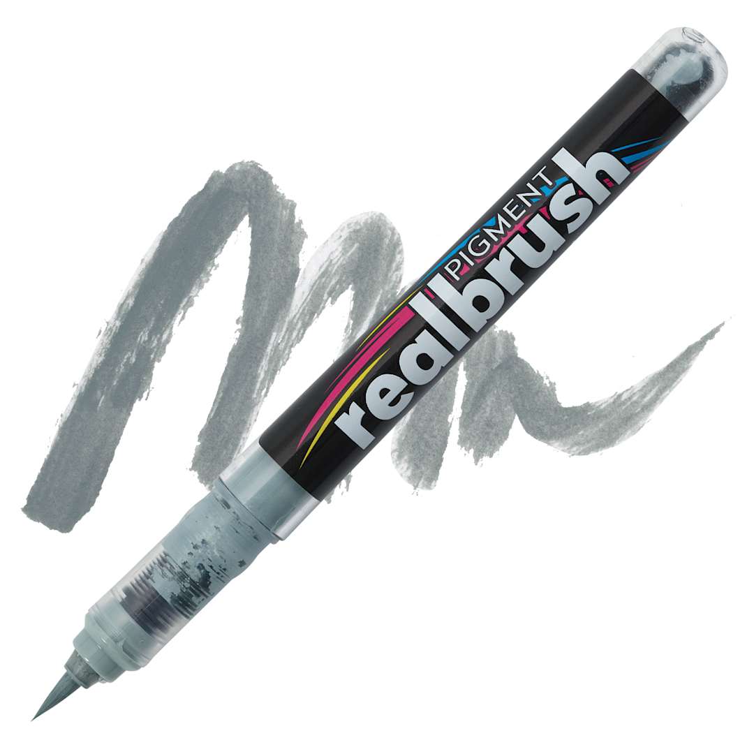 Open in modal - Karin Realbrush Pigment Marker - Neutral Grey 2, swatch and marker
