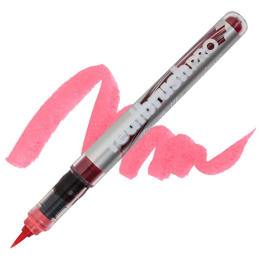 Open in modal - Karin Realbrush Pro Marker - Rose Pink, swatch and marker