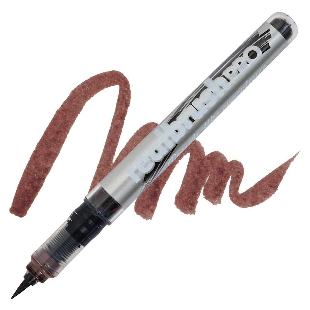 Open in modal - Karin Realbrush Pro Marker - Cocoa, swatch and marker