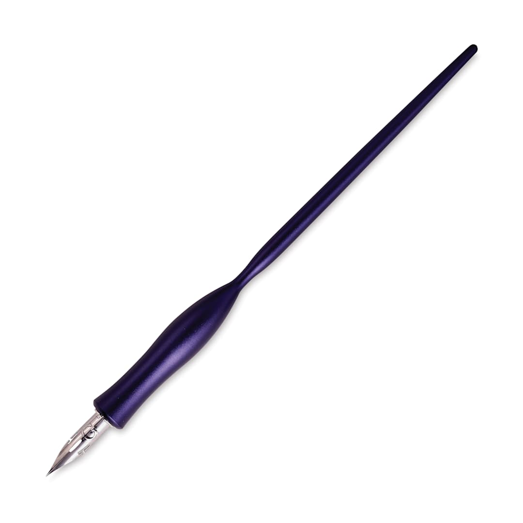 Open in modal - Tom's Studio Flourish Straight Calligraphy Dip Pen - Iris, pen