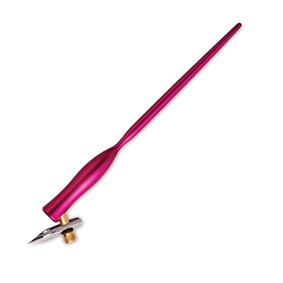 Open in modal - Tom's Studio Flourish Oblique Calligraphy Dip Pen - Mulberry, pen