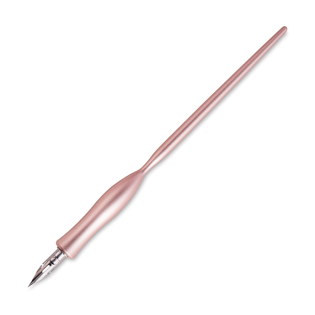 Open in modal - Tom's Studio Flourish Straight Calligraphy Dip Pen - Rose Gold
