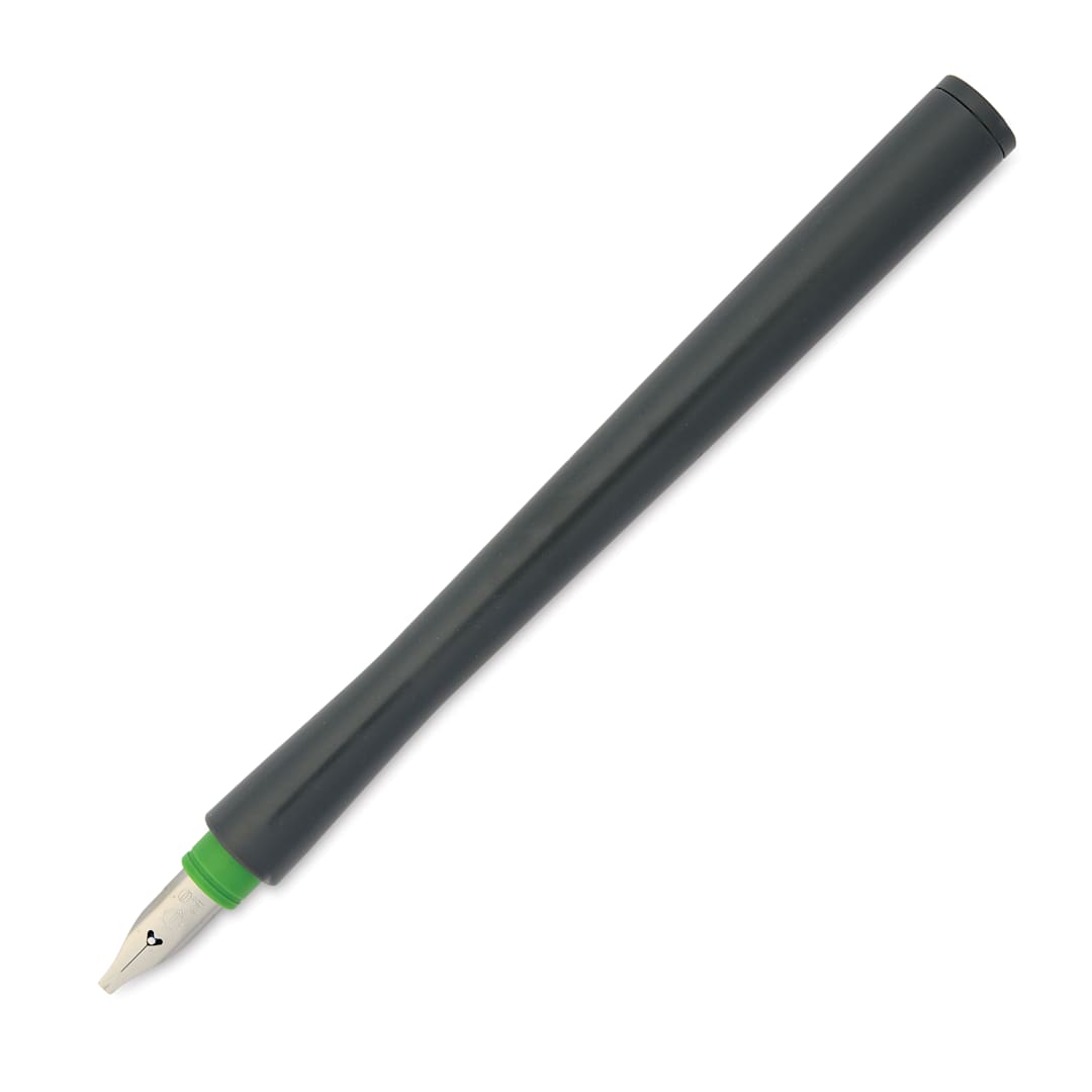 Open in modal - Sailor Hocoro Dip Pen - Gray, 2 mm Calligraphy Nib, cap off