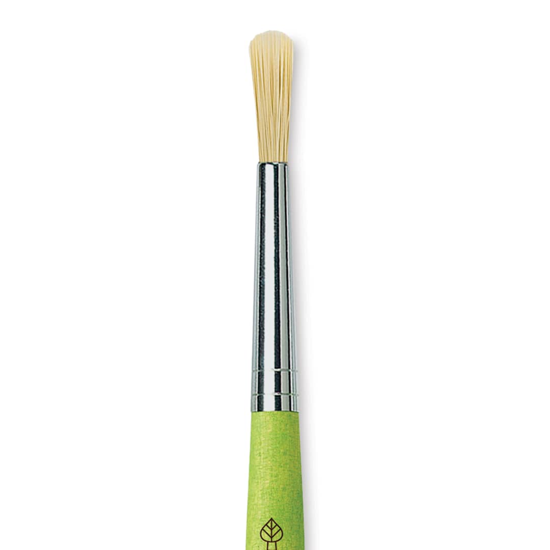 Open in modal - Da Vinci Fit Synthetic Bristle Brush - Round, Size 8, close up
