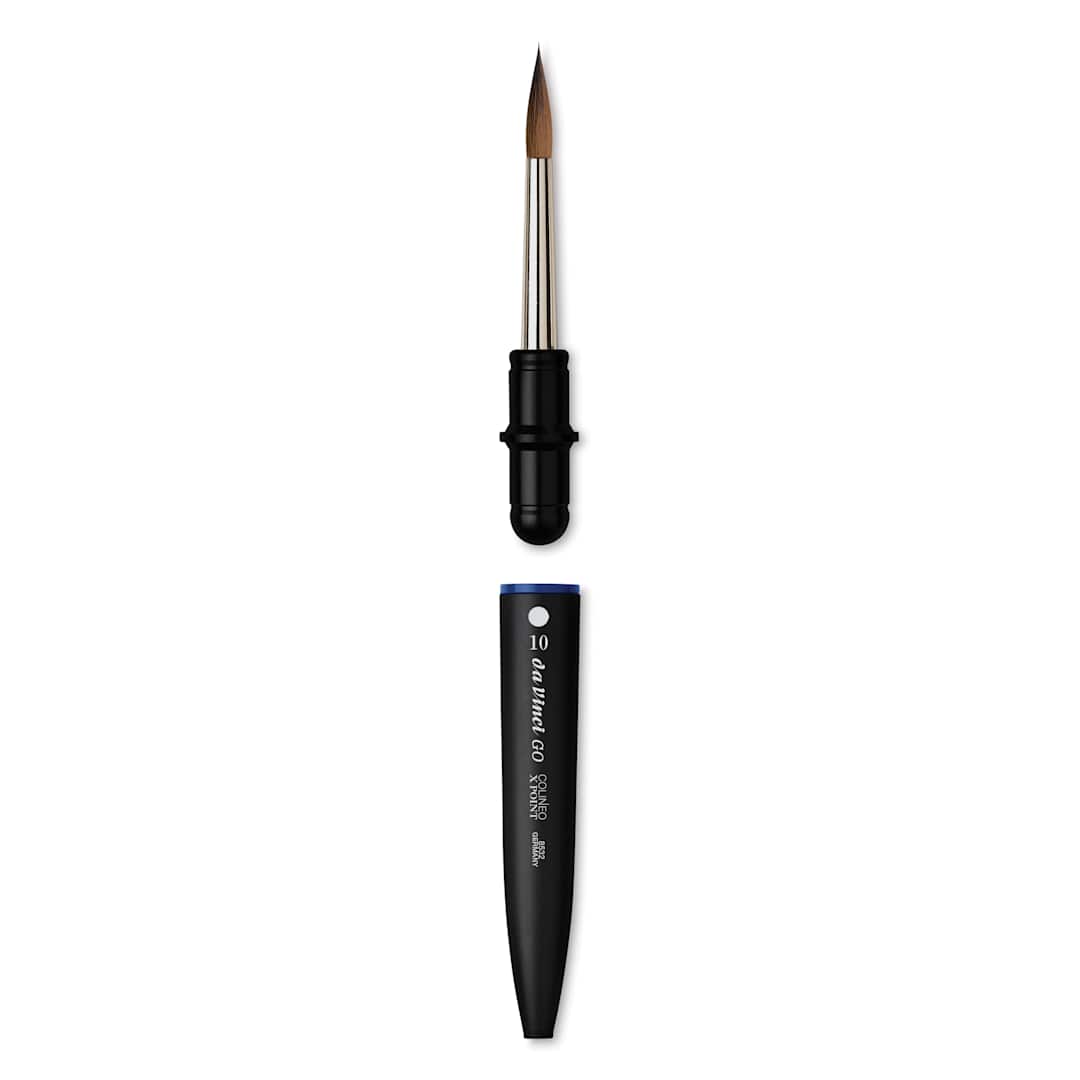 Open in modal - Da Vinci Go Colineo Travel Brush - Pointed Round, Size 10, brush removed from handle