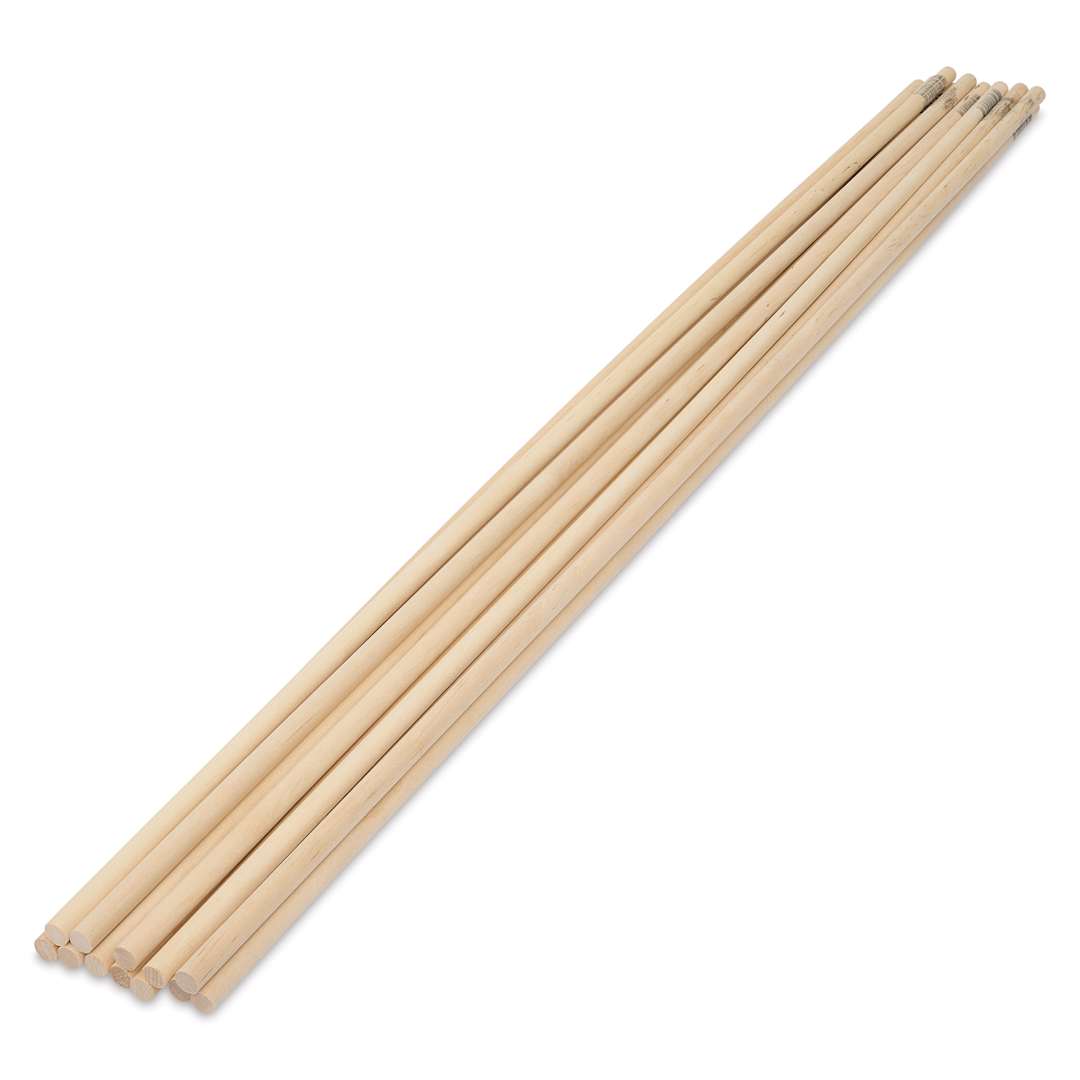 Open in modal - Bud Nosen Dowel Rods - 7/16" x 36", Pkg of 12