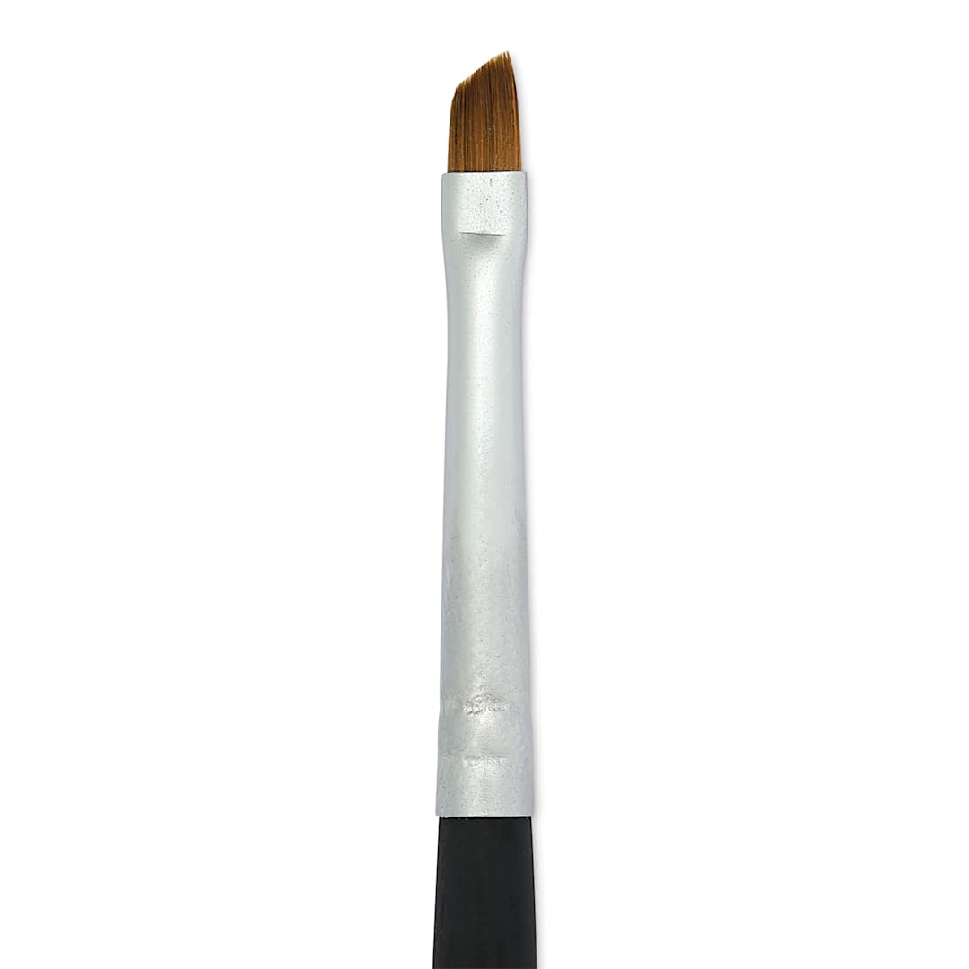 Open in modal - Princeton Aqua Elite Series 4850 Synthetic Mini Brush - Angle Shader, Size 1/8", close up