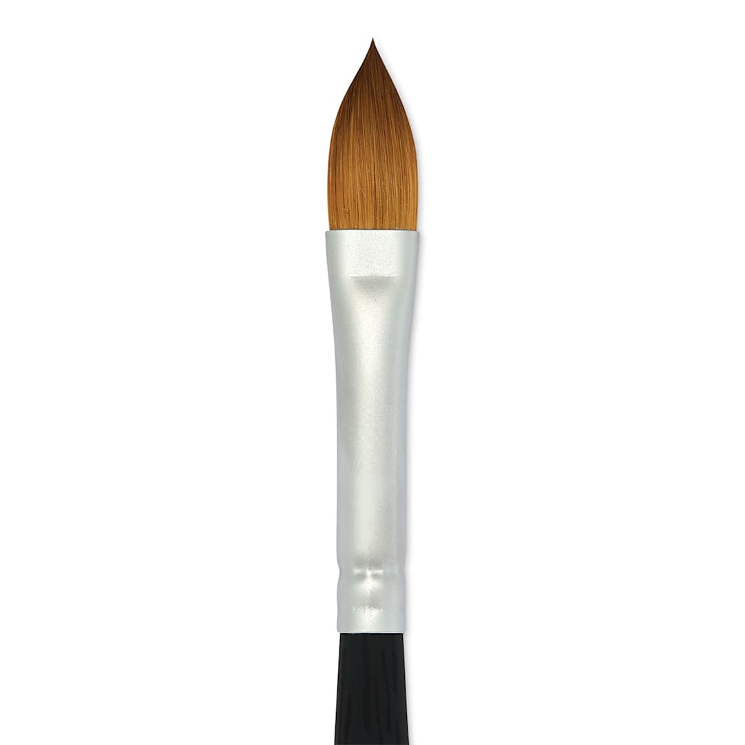 Open in modal - Princeton Aqua Elite Series 4850 Synthetic Mini Brush - Oval Wash, Size 1/4", close up
