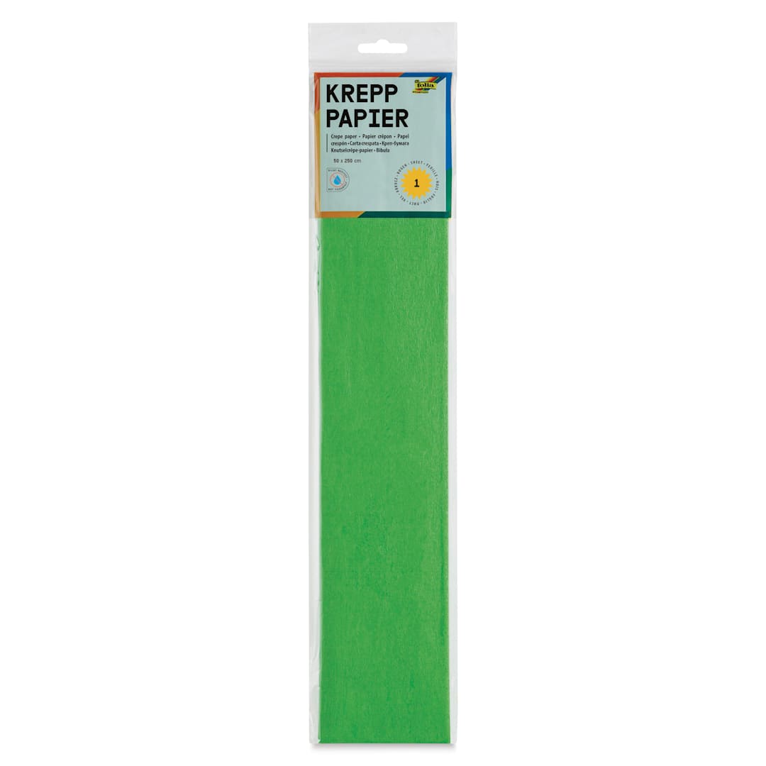 Open in modal - Folia Crepe Paper - Pkg of 10 Sheets, Yellow Green