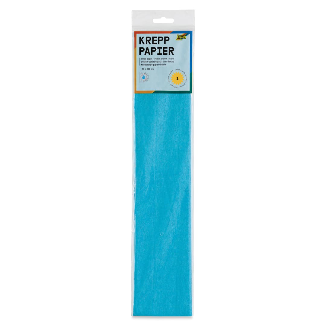 Open in modal - Folia Crepe Paper - Pkg of 10 Sheets, Light Blue