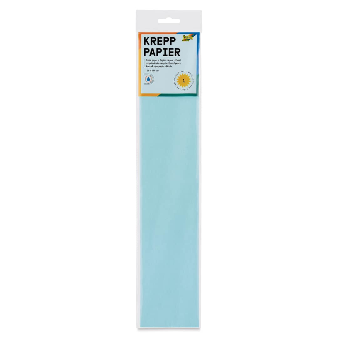 Open in modal - Folia Crepe Paper - Pkg of 10 Sheets, Ice Blue