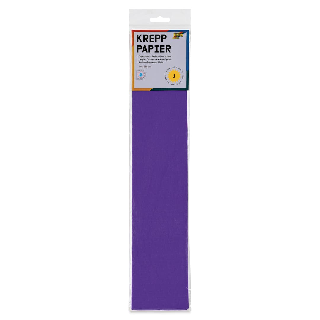 Open in modal - Folia Crepe Paper - Pkg of 10 Sheets, Dark Violet