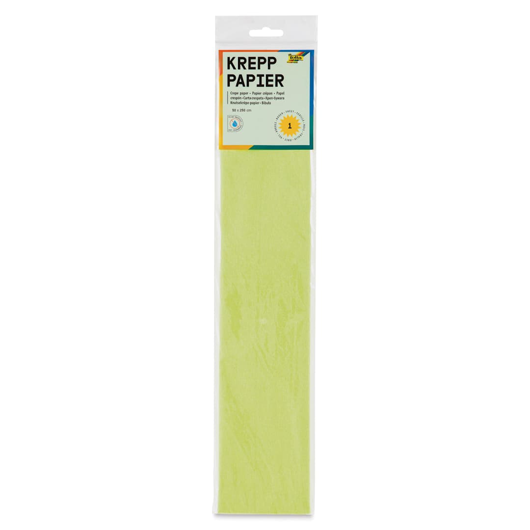 Open in modal - Folia Crepe Paper - Pkg of 10 Sheets, Light Green