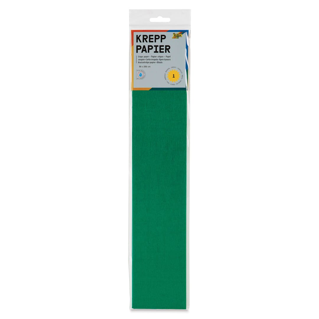 Open in modal - Folia Crepe Paper - Pkg of 10 Sheets, Moss Green