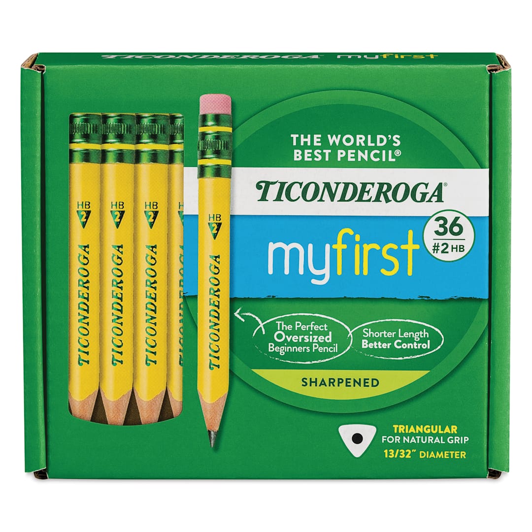 Open in modal - Dixon Ticonderoga My First Short Pencils - Set of 36, Yellow