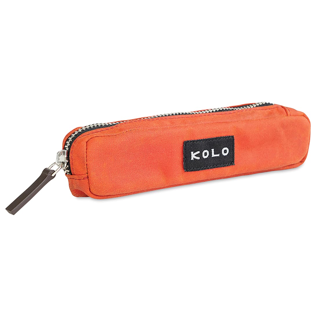 Open in modal - Kolo Parker Zipper Pouch - Persimmon, 5-1/5" x 4/5" x 1-3/10"