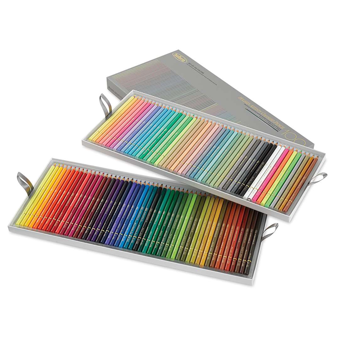 Open in modal - Holbein Artists' Colored Pencils - Assorted Tones, Set of 100, Cardboard Box
