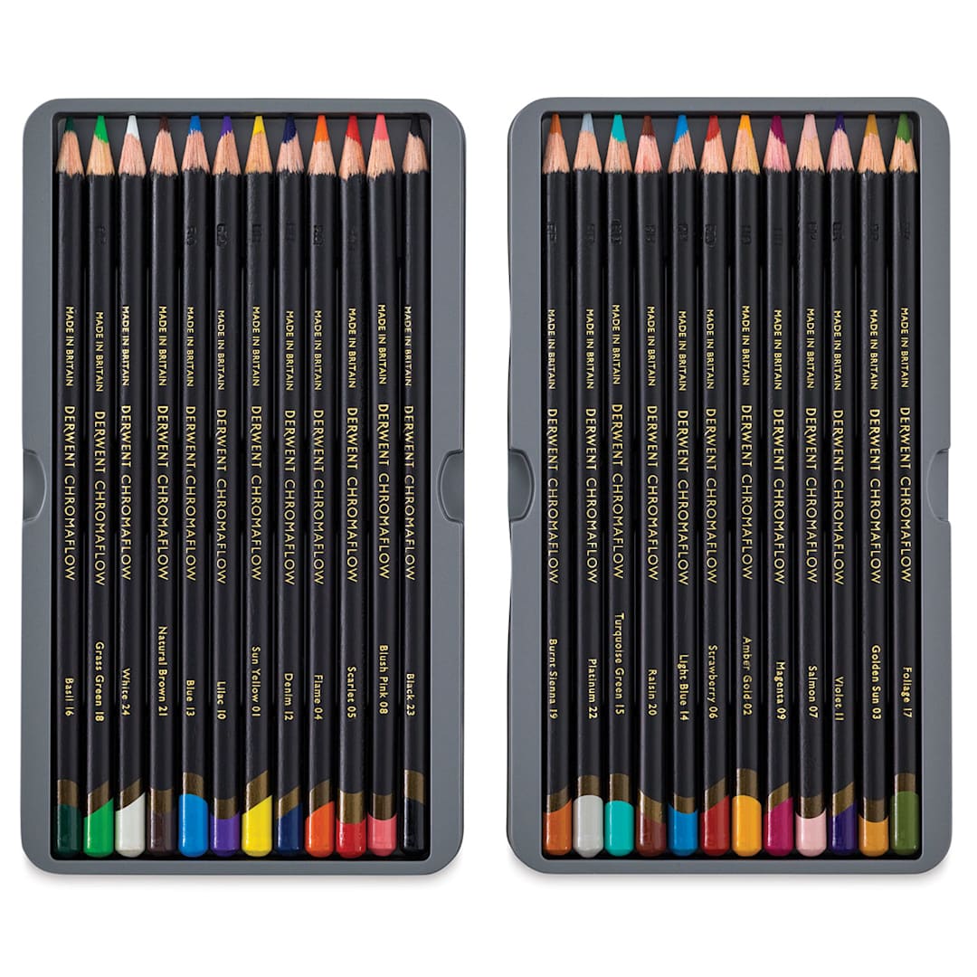 Open in modal - Derwent Chromaflow Colored Pencils - Set of 24 (inside set)