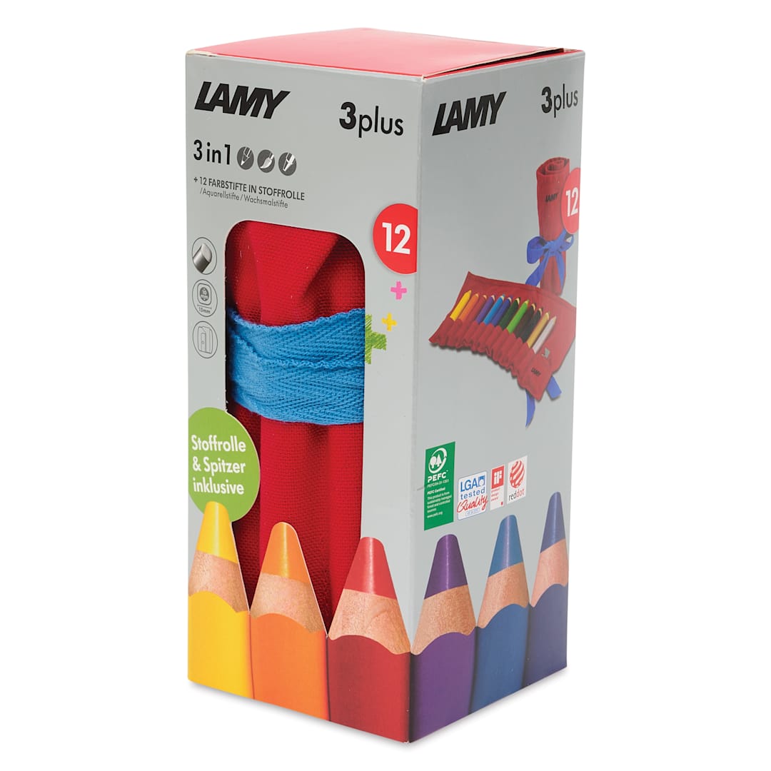 Open in modal - Lamy 3Plus Colored Pencil Roll - Set of 13, in packaging