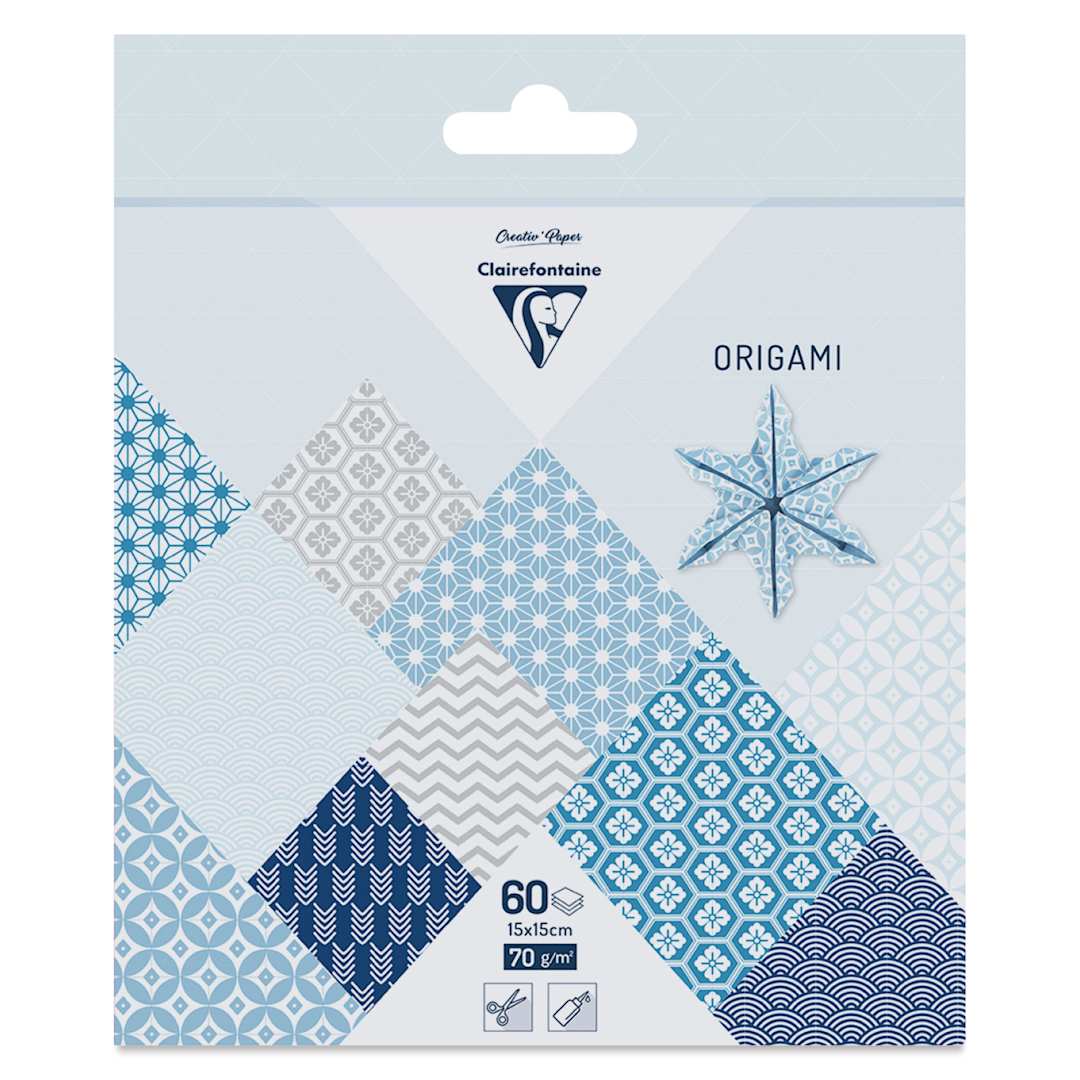 Open in modal - Clairefontaine Origami Paper - Winter, 5.9" x 5.9", Pkg of 60, packaging