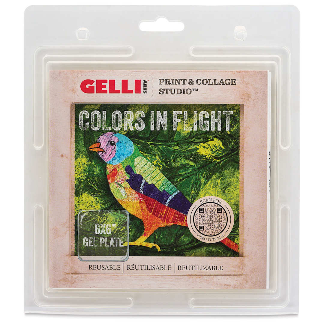 Open in modal - Gelli Arts Print & Collage Studio Set - Colors In Flight front of packaging
