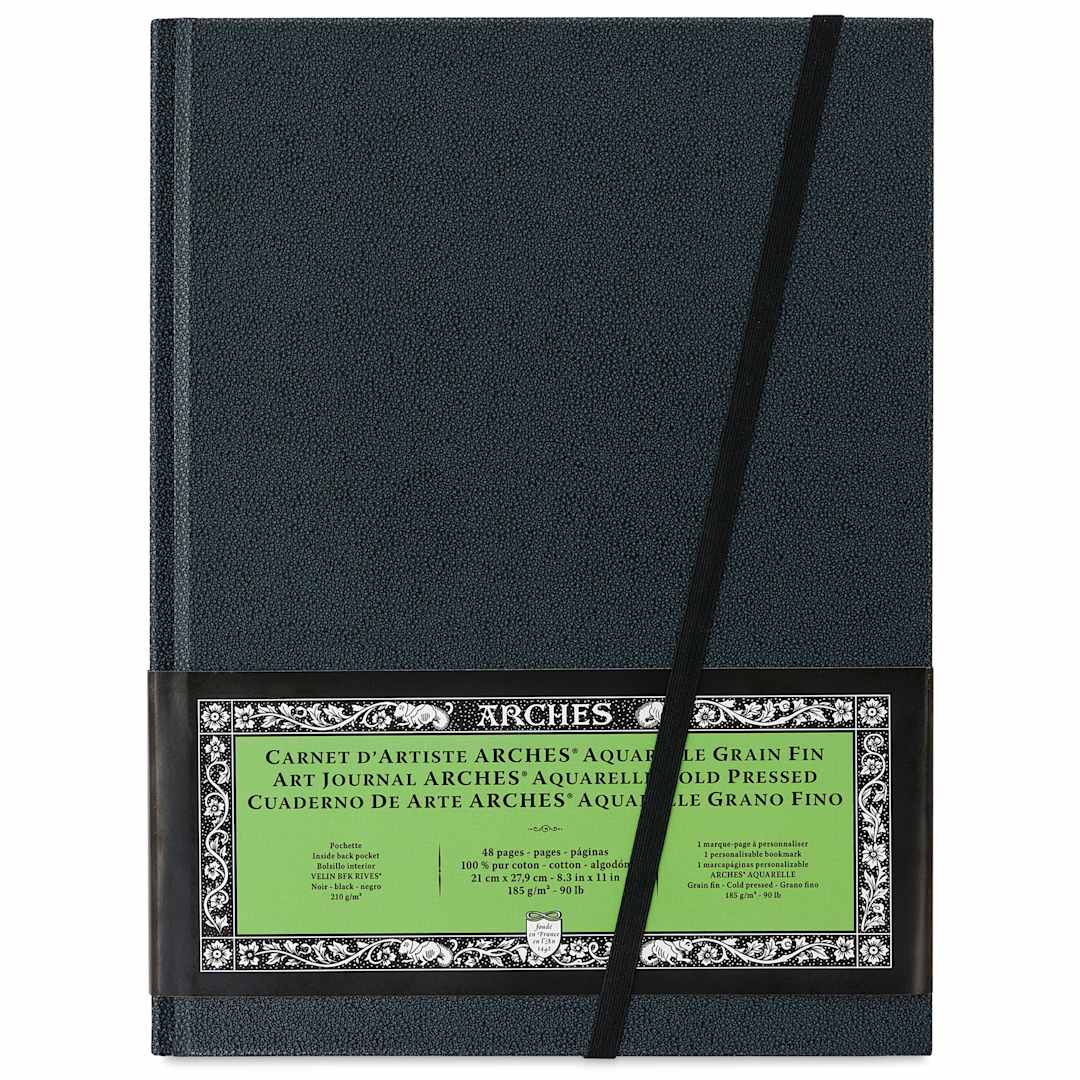 Open in modal - Arches Hardbound Watercolor Art Journal - 8.3" x 11", Cold Press