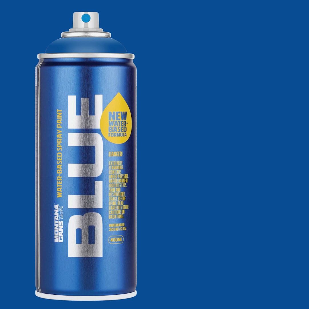 Open in modal - Montana Blue Water-Based Spray Paint - Shock Blue, 400 ml