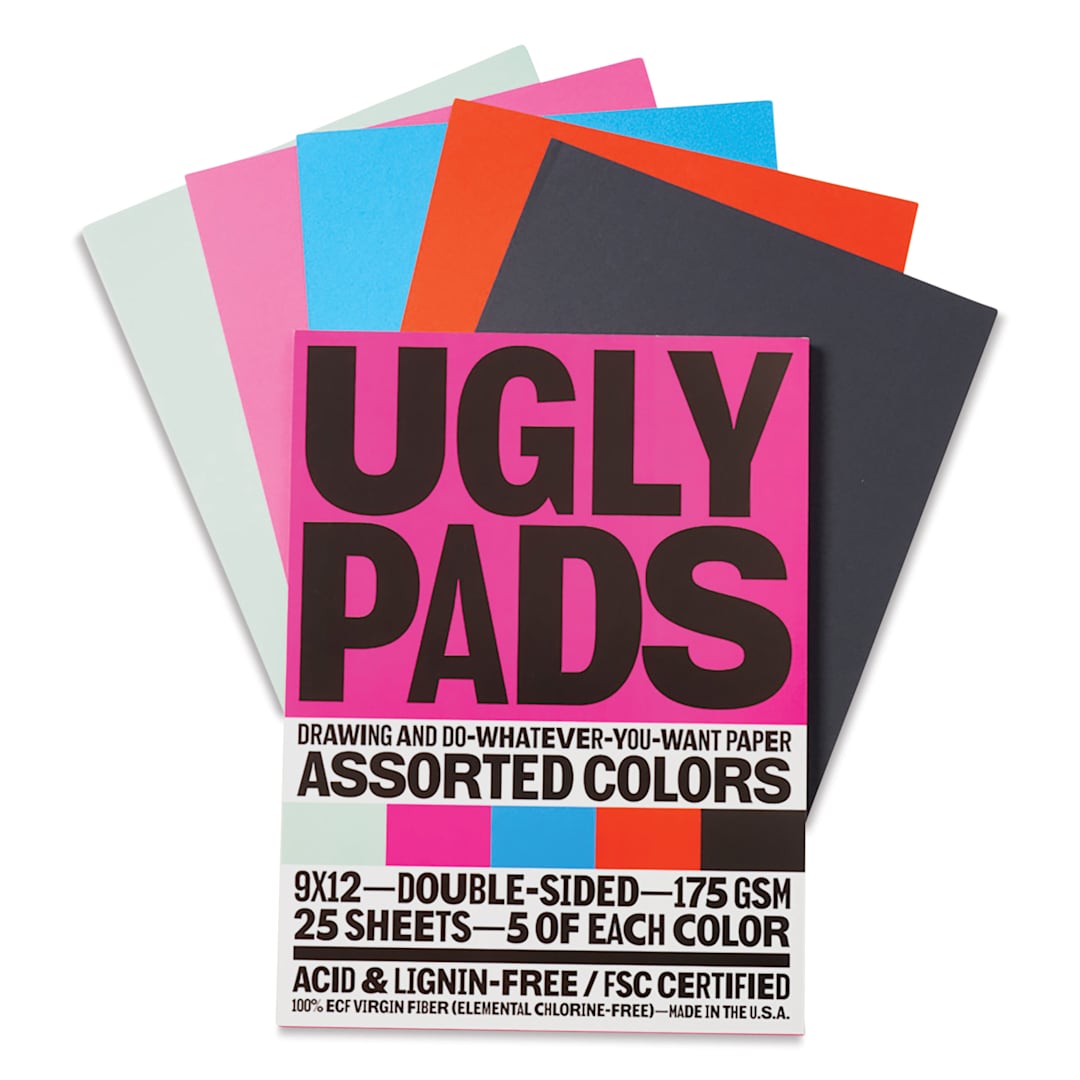 Open in modal - Uglybooks Uglypads - Frostbite, 9" x 12", Pkg of 5