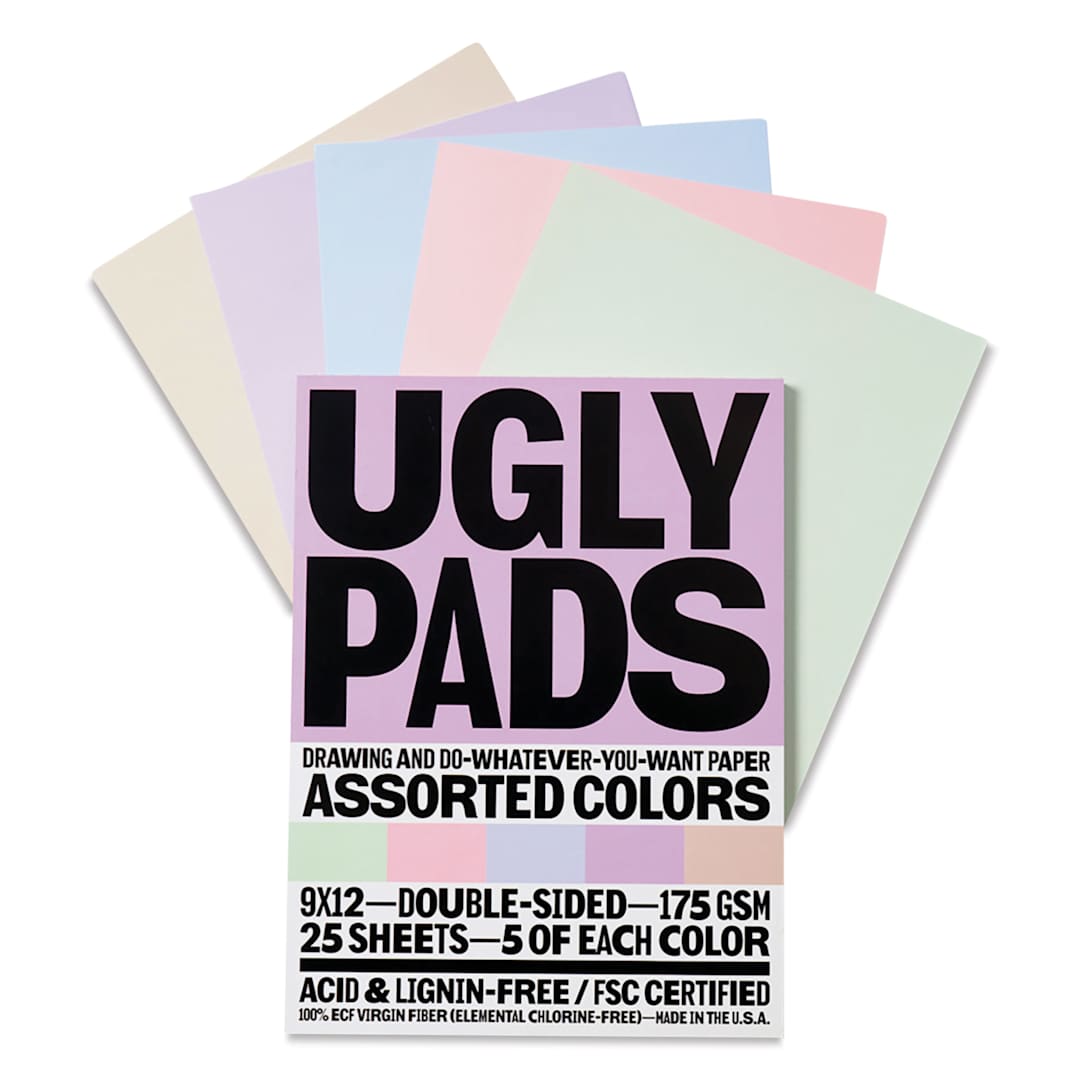 Open in modal - Uglybooks Uglypads - Serenity, 9" x 12", Pkg of 5