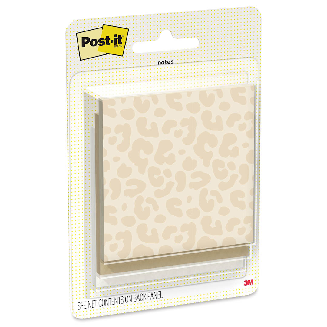 Open in modal - Post-it Polished Patterns Sticky Notes - Pkg of 3, Spot On, 3" x 2.9" front of packaging