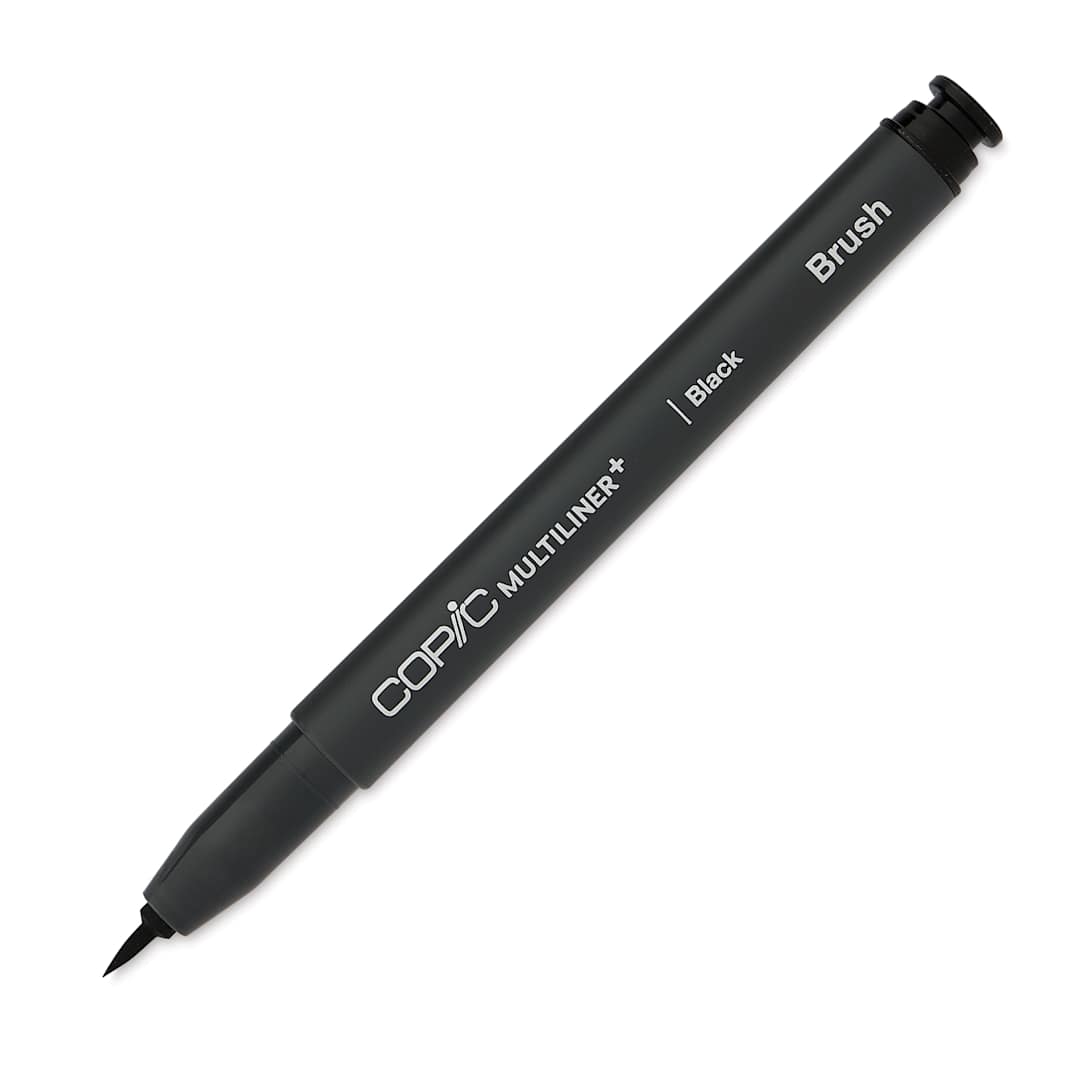 Open in modal - Copic Multiliner Plus Pen - Black, Brush Nib
