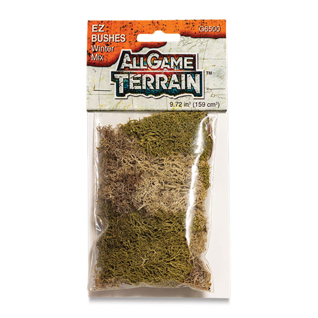 Open in modal - All Game Terrain EZ Bushes - Winter Mix, packaging