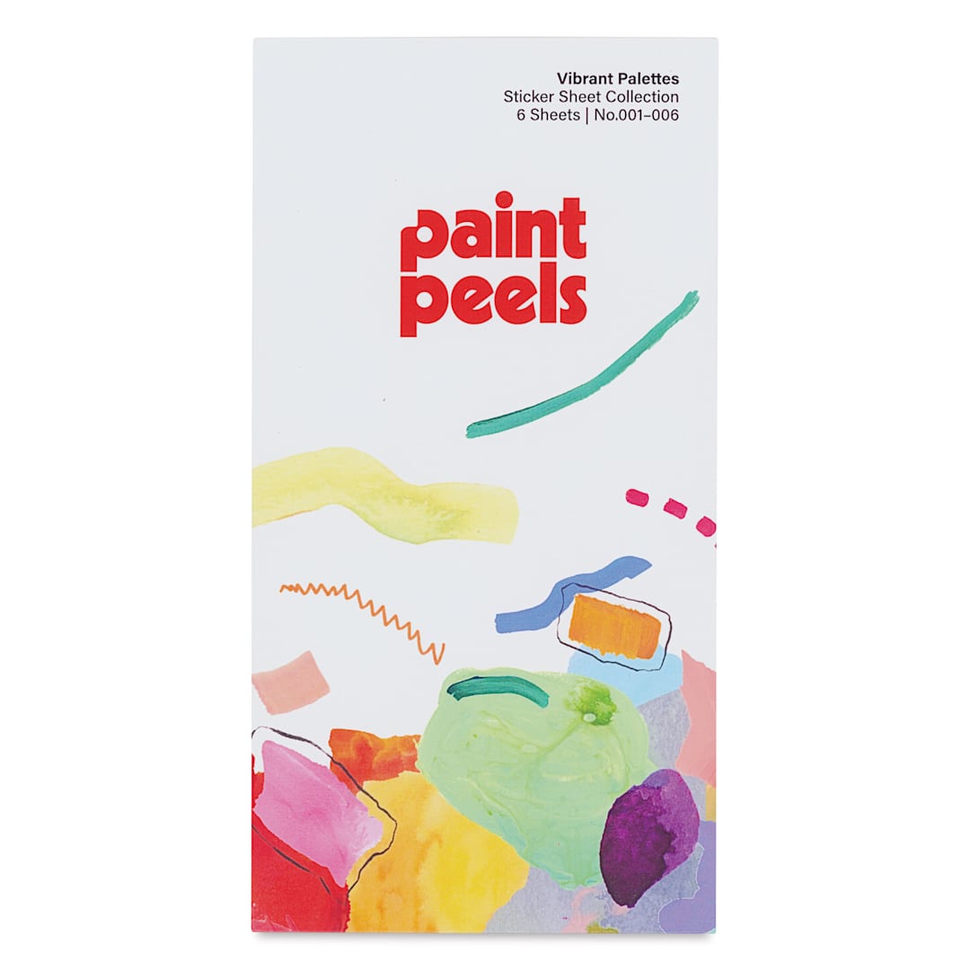 Open in modal - Katherine Simdon Studios Paint Peels Stickers - Vibrant Palettes, front of packaging