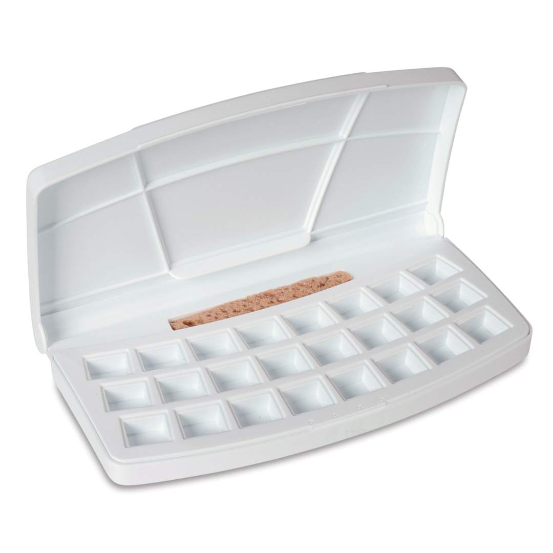 Open in modal - Van Gogh Watercolor Empty Plastic Pocket Box - 24 Pans, White