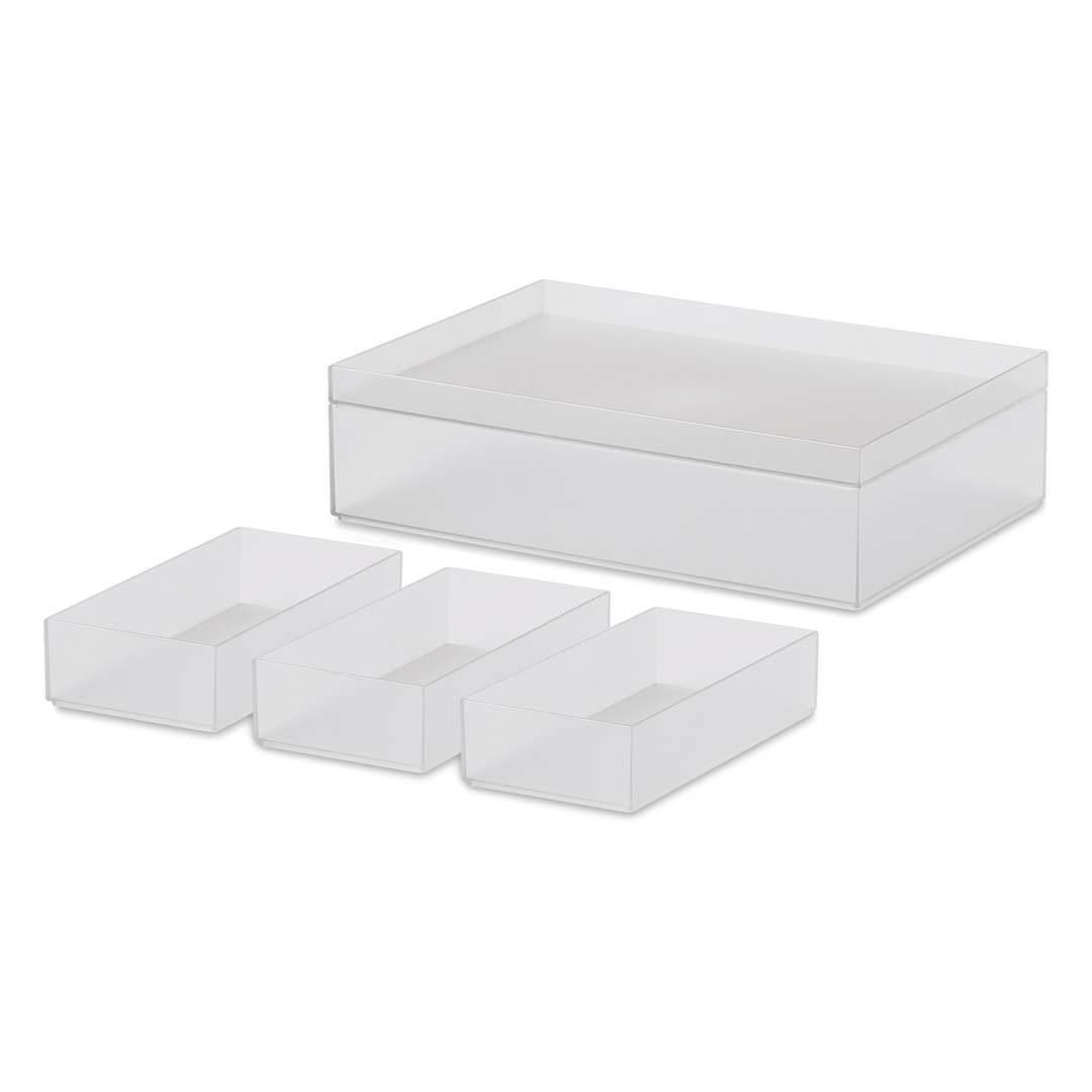 Open in modal - Like-It Tidy-Up Boxes - Clear, Shallow