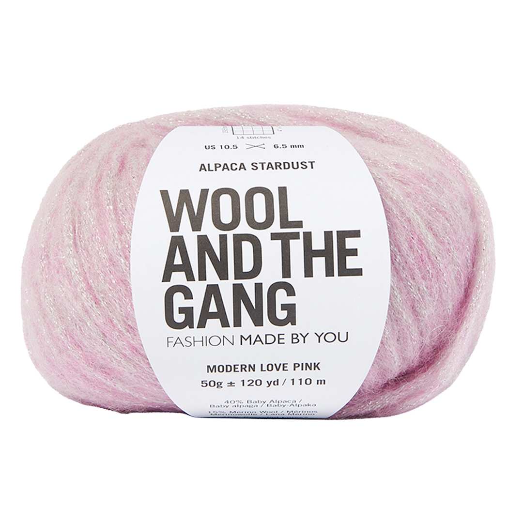 Open in modal - Wool and the Gang Alpaca Stardust Yarn - Modern Love Pink, 120 yds