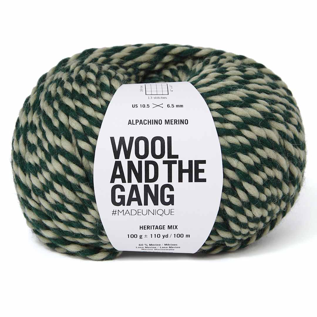 Open in modal - Wool and the Gang Alpachino Merino Twist Yarn - Heritage Mix, 110 yds