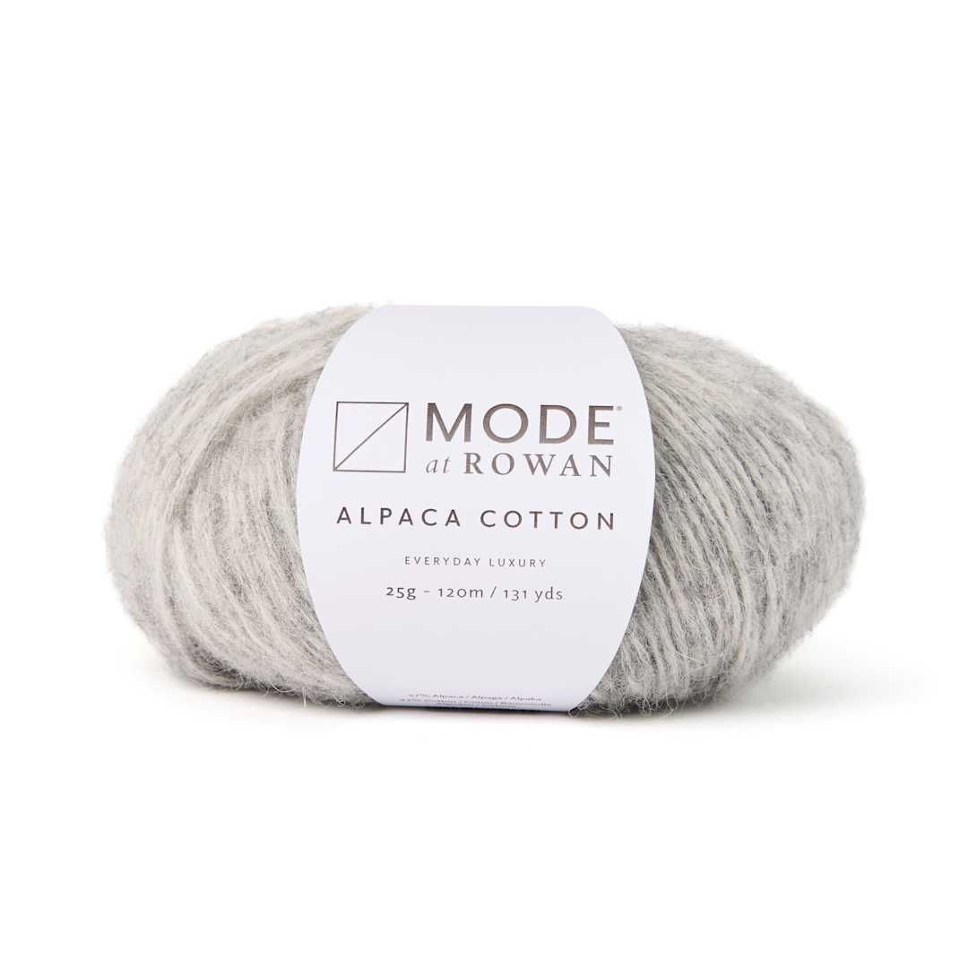 Open in modal - Mode at Rowan Alpaca Cotton Yarn - Feather Grey Melange, 131 yds