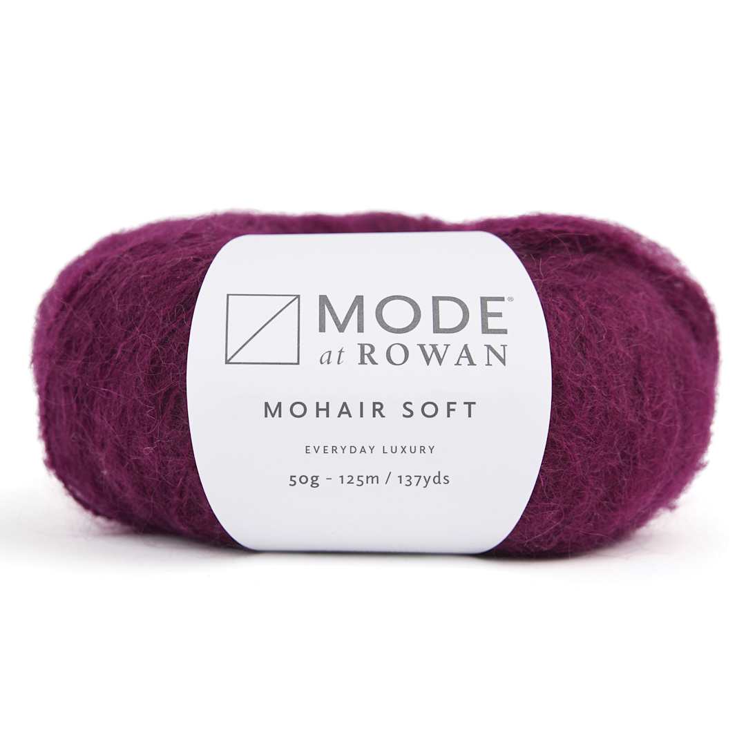 Open in modal - Mode at Rowan Mohair Soft Yarn - Wine, 137 yds with packaging
