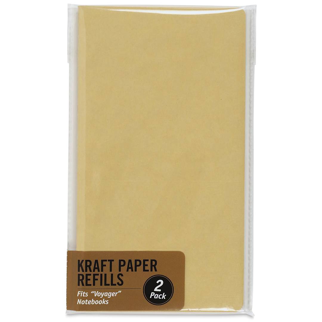 Open in modal - Peter Pauper Press Voyager Notebook Refills - Kraft, 60 Pages, Pkg of 2